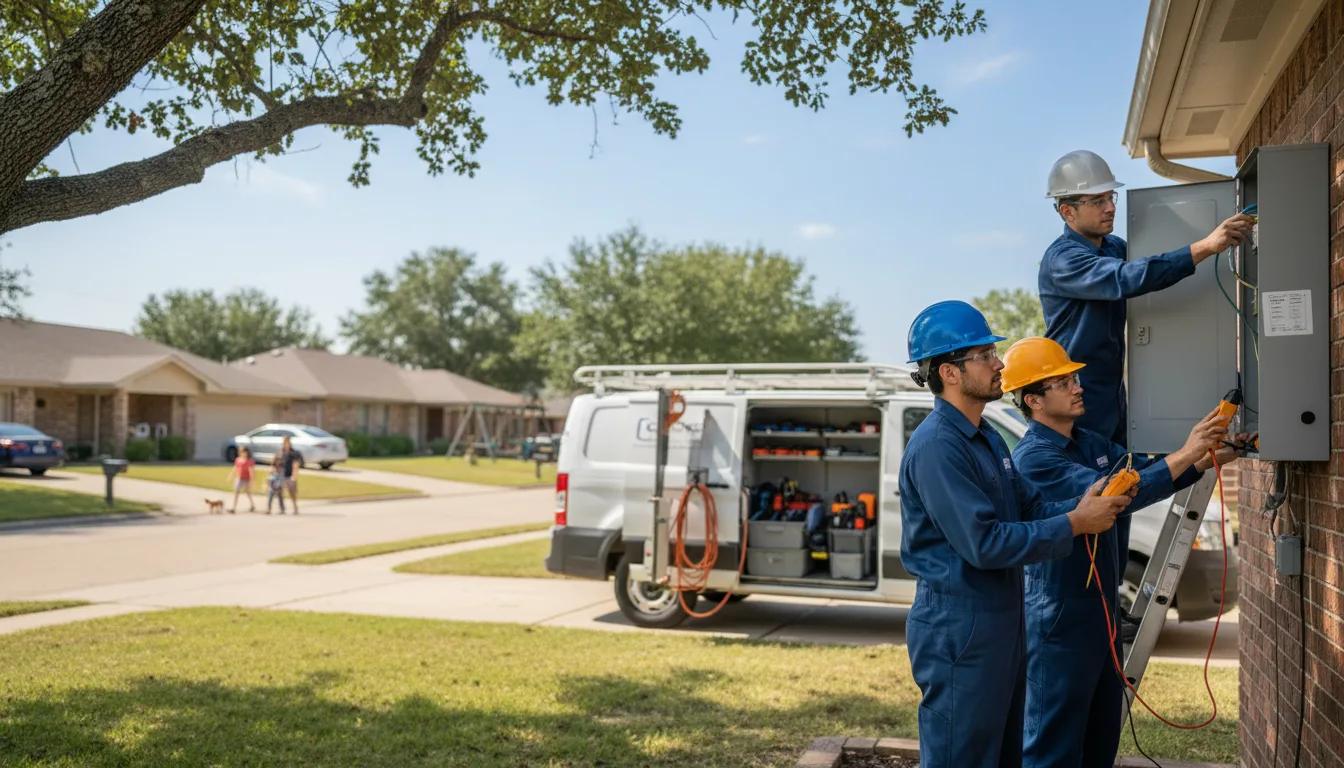 Certified electrician providing emergency electrical services in Hope, MN